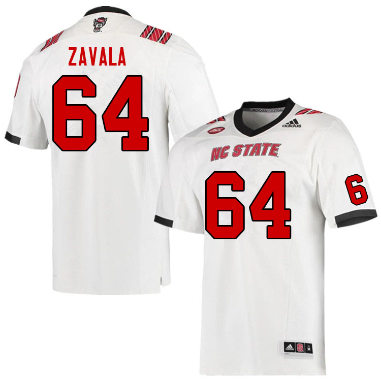 Men #64 Chandler Zavala NC State Wolfpack College Football Jerseys Sale-Red